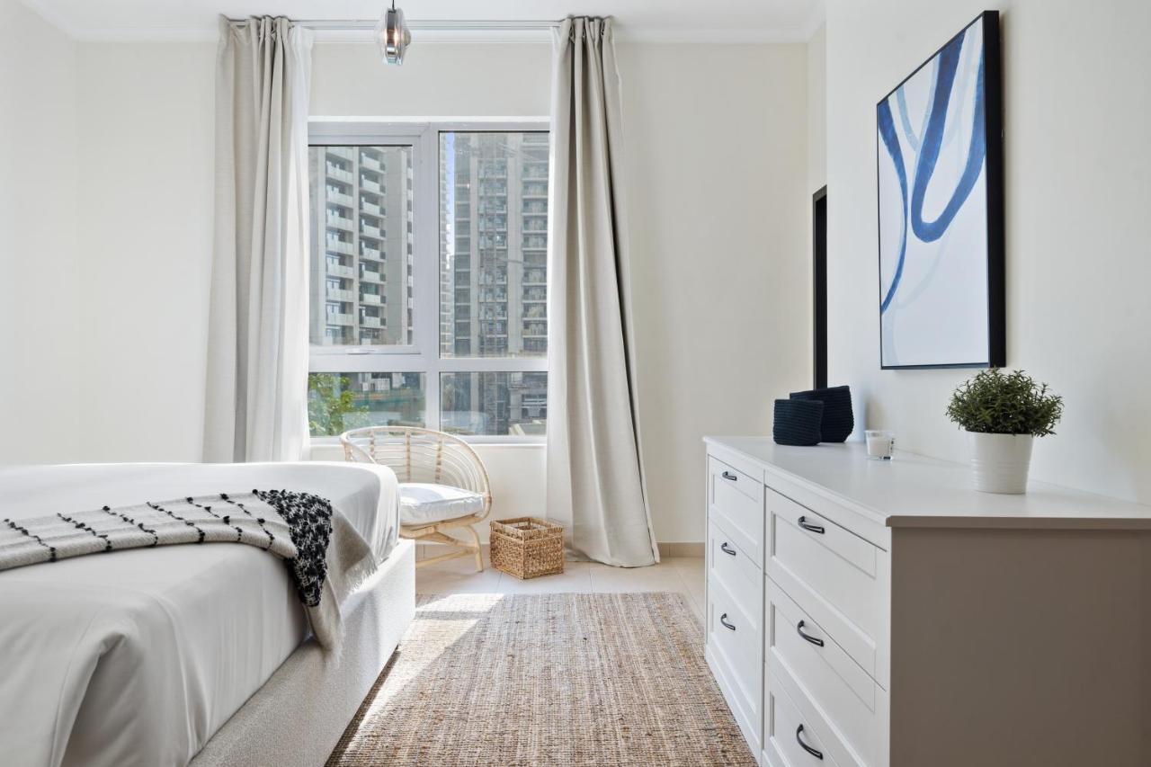 Stylish Apartment With Partial Burj Khalifa View 迪拜 外观 照片